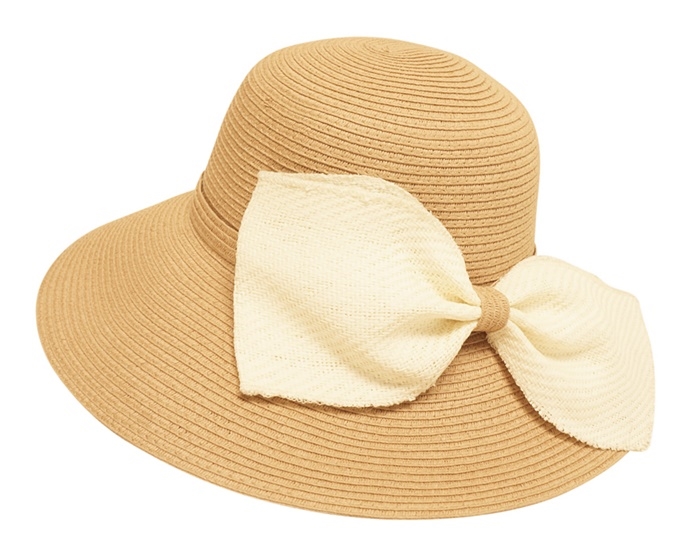 Wholesale Floppy Sun Hats - Wide Brim Straw Hat with Big Bow