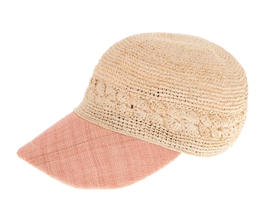 Wholesale Fashion Straw Baseball Hats - Fine Crochet Womens